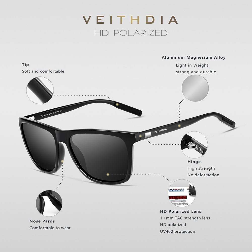 NEW | VEITHDIA | Polarized Sunglasses