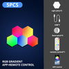 RubyG-Bluish | Hexagon Lights | (RGB LED Lights) |