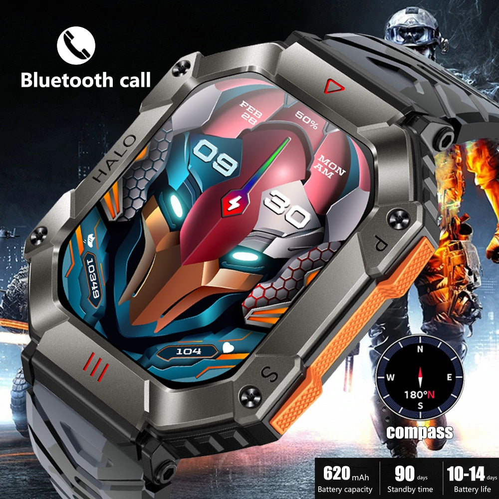 | HALO WATCH | 2023 New Smart Watch | GPS-HeatRate-BloodPressure-Compass-Bluetooth |